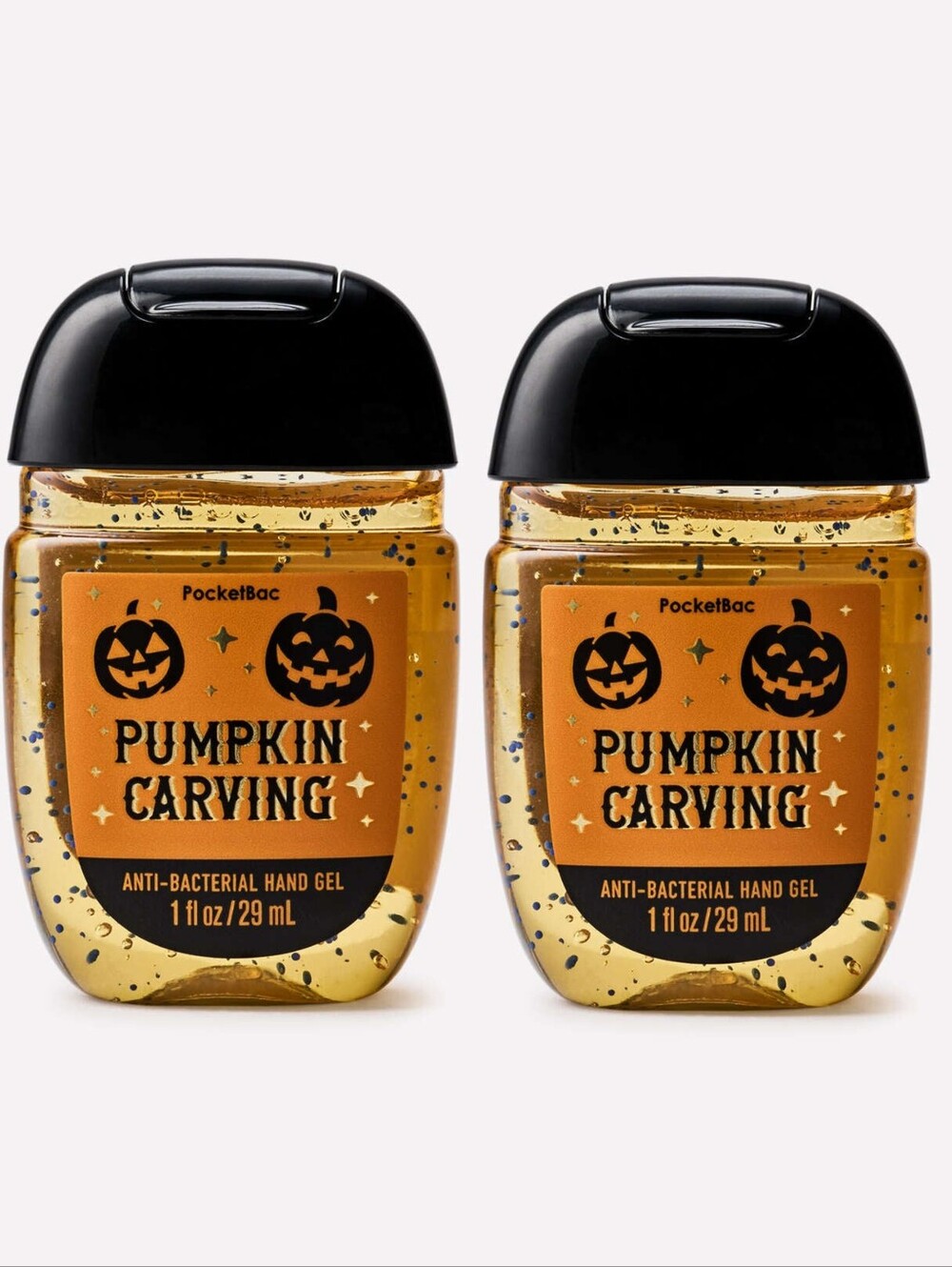 Bath & Body Works Pumpkin Carving PocketBac Hand Gel Set of 2 NEW RARE